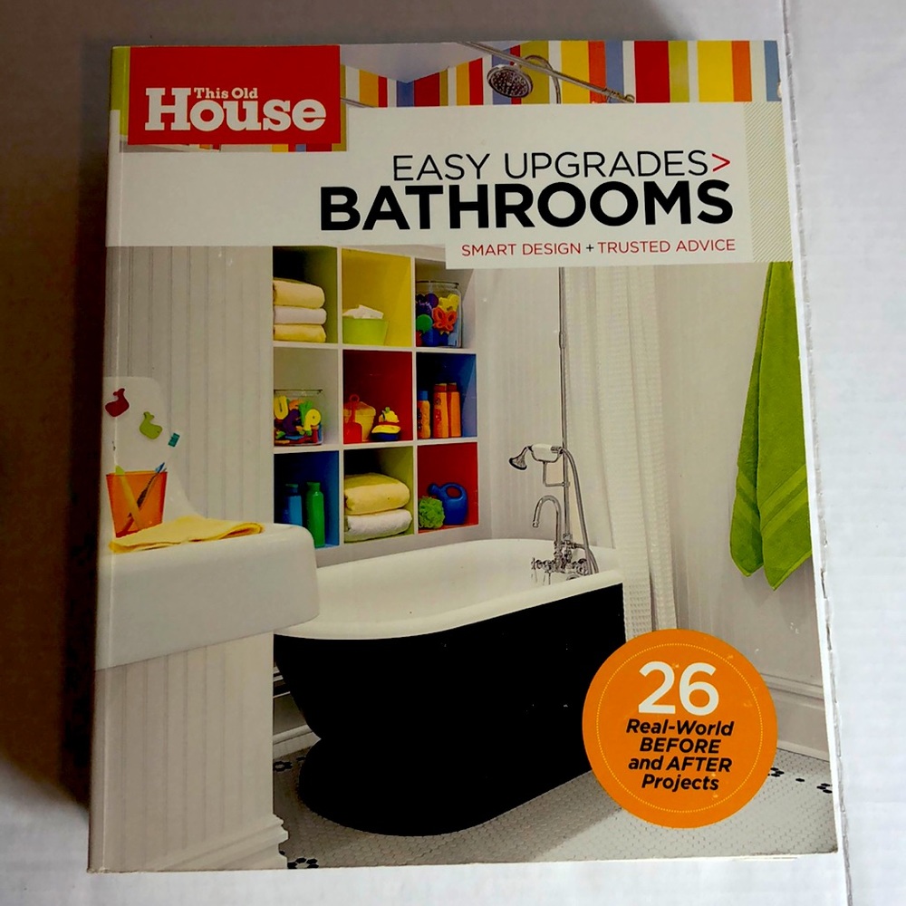 NEW Book This old house easy upgrades bathrooms